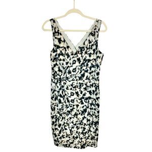 Ann Taylor Sleeveless Surplice Neckline Leopard Print Dress Size 10‎ NWT Wrap